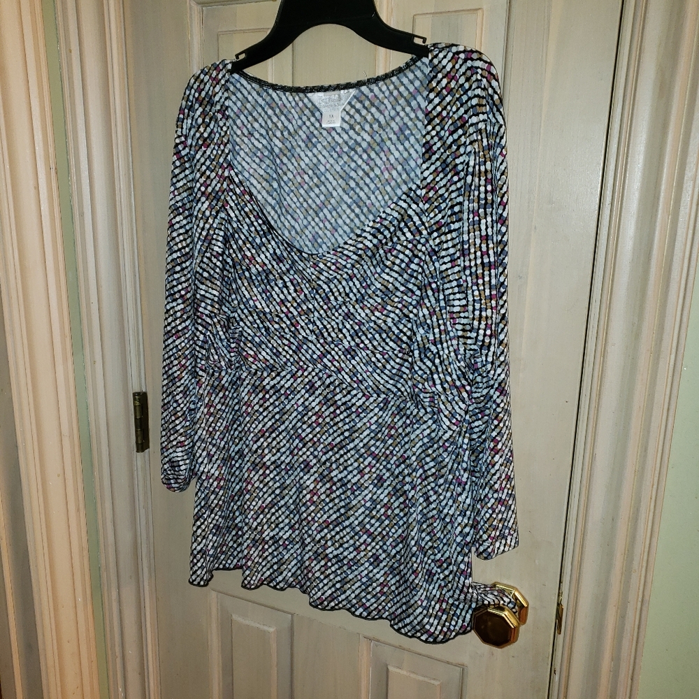 CJ BANKS 1X womens plus sz shirt